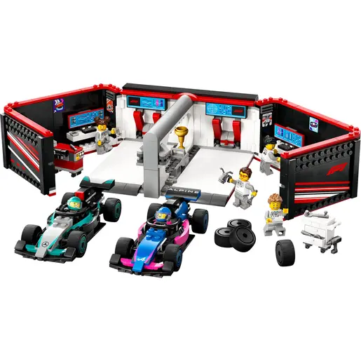 LEGO F1® garaža i Mercedes-AMG i Alpine formule 60444