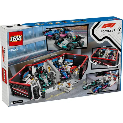 LEGO F1® garaža i Mercedes-AMG i Alpine formule 60444