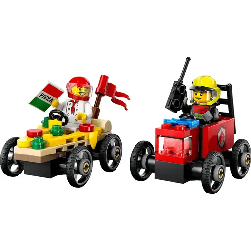 LEGO Pakovanje trkačkih vozila: Vozilo za dostavu pica protiv vatrogasnog vozila 60458