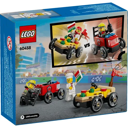 LEGO Pakovanje trkačkih vozila: Vozilo za dostavu pica protiv vatrogasnog vozila 60458