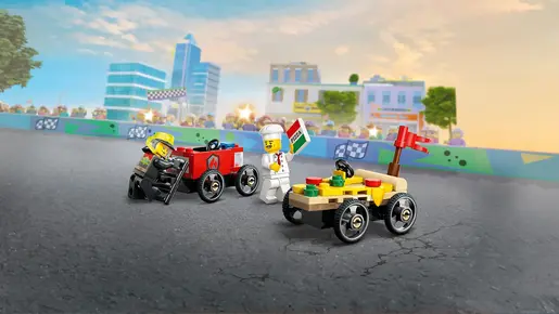 LEGO Pakovanje trkačkih vozila: Vozilo za dostavu pica protiv vatrogasnog vozila 60458