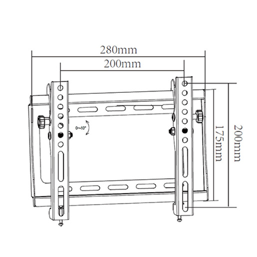 Alpha 17-42", Tilt Vesa 200X200 Do 30kg, Nosač za TV