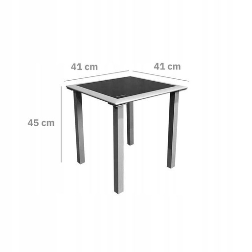 ModernHome Set od 2 ležaljke za baštu sa stolom Gray