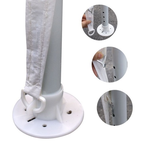 MultiGarden Baštenski šator, 3x9 m, 8 stranica, white