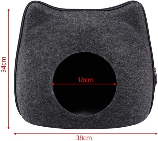 Kućica za ljubimce Cat Dark Gray