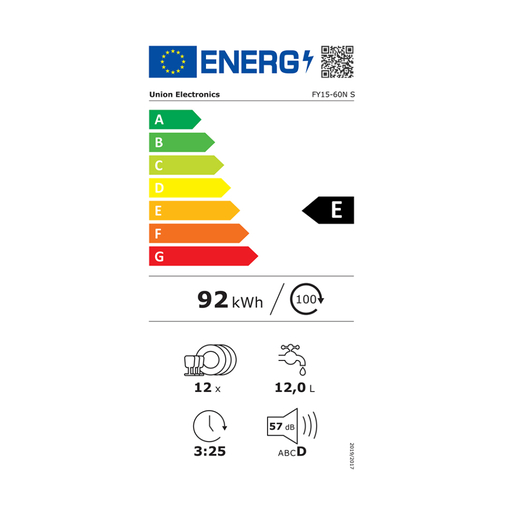 Union mašina za pranje sudova FY15-60NS