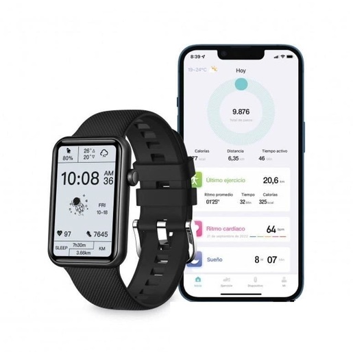 Ksix BXSW13N Tube, Black Pametni Sat