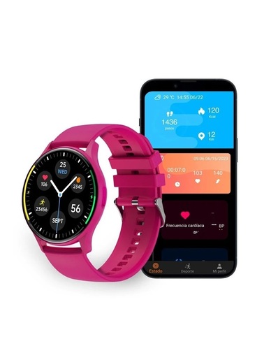 Ksix BXSW16F Core Amoled, Fucsia Pametni Sat