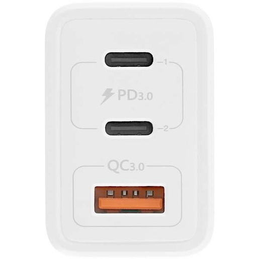 TNB CHGAN65W,65W, Usb-C x 2 + Usb-A, Zidni Punjač