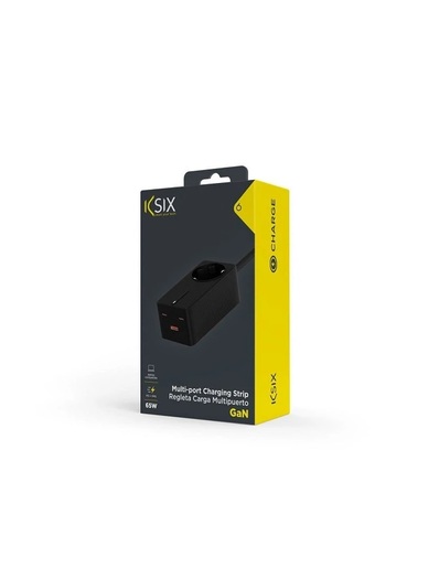 Ksix BRE65GA01N Power Strip, 65W, Zidni Punjač