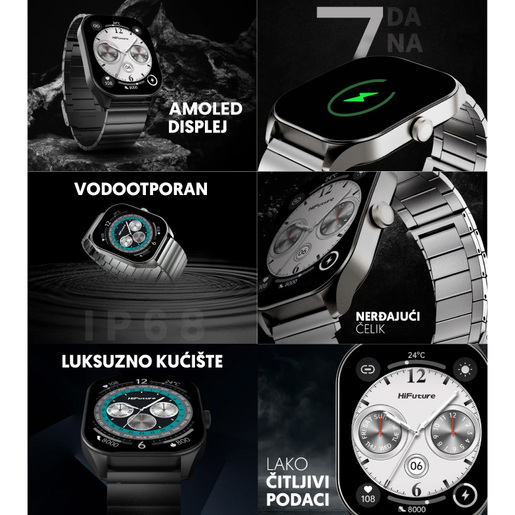 HiFuture Fit Apex, Black Pametni Sat