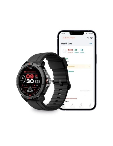 Ksix BXSW18N GPS Compass, Black Pametni Sat