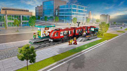LEGO Gradski tramvaj i stajalište 60423