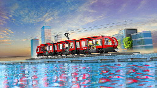 LEGO Gradski tramvaj i stajalište 60423