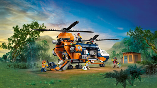 LEGO Helikopter – istraživač džungle u kampu baze 60437