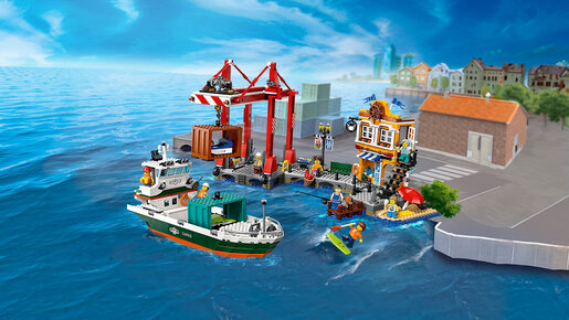 LEGO Morska luka sa teretnim brodom 60422
