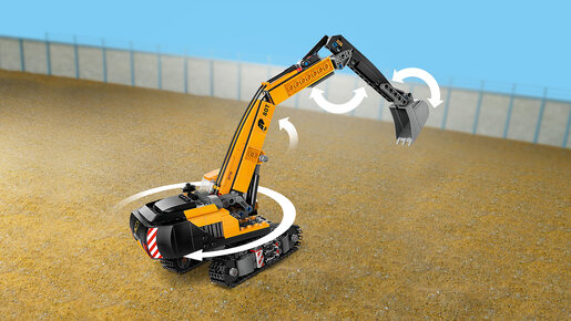 LEGO Žuti građevinski bager 60420