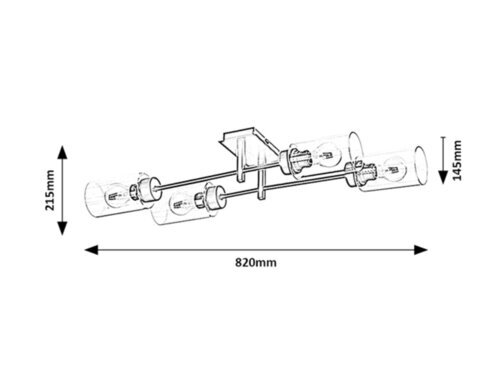 Rabalux Plafonjere Prudence 2672