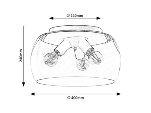 Rabalux Plafonjere Ursula 3189
