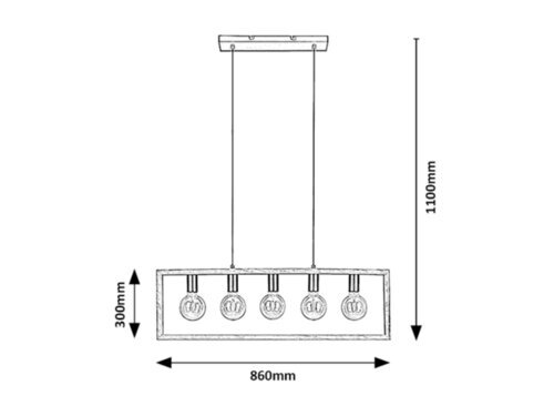 Rabalux Visilice Indigo 2294