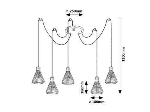 Rabalux Visilice Farfalle 3150