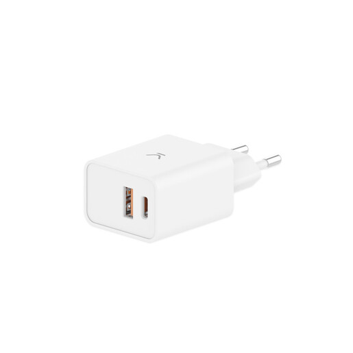 KSIX BXCDC30D, 30W Dual Usb A+Usb C, White Punjač