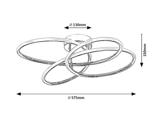 Rabalux Plafonjere Piero 6955