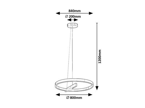Rabalux Visilice Thrac 72223