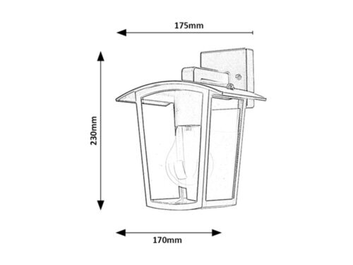 Rabalux Spoljna zidna rasveta Taverna 7127