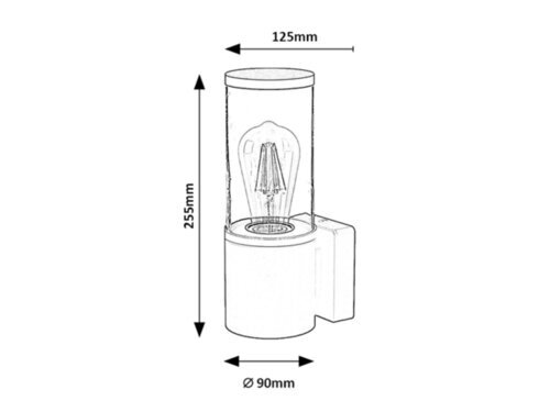 Rabalux Spoljna zidna rasveta Wellington 7502