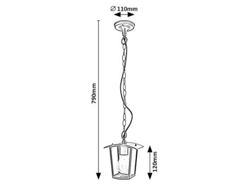 Rabalux Spoljna visilice Taverna 7130