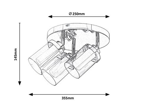 Rabalux Kupatilska rasveta Aviva 5088