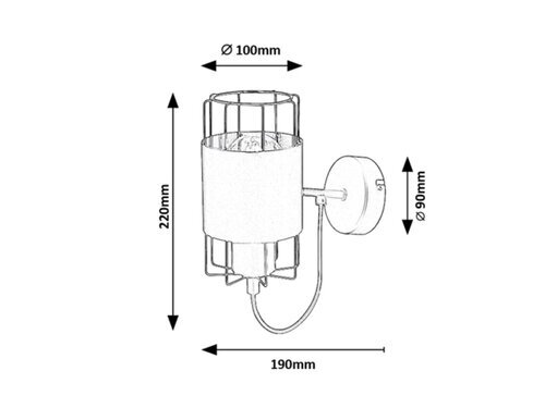 Rabalux Zidne lampe Dimitri 3123