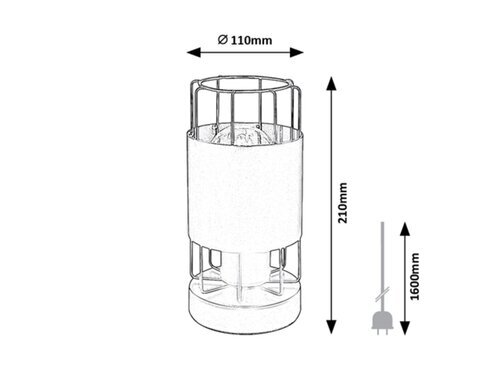 Rabalux Stone lampe Dimitri 3124
