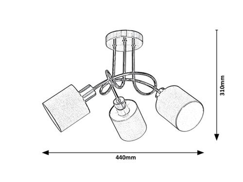 Rabalux Plafonjere Natina 4980