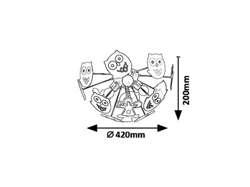 Rabalux Dečija rasveta Birdy 6389