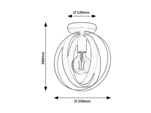 Rabalux Plafonjere Cortado 5359