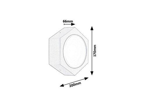 Rabalux Spoljna zidna rasveta Avola 7964