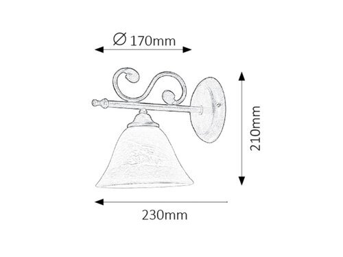 Rabalux Zidne lampe Dorothea 7771