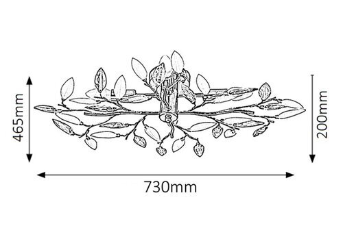 Rabalux Plafonjere Lilian 2849