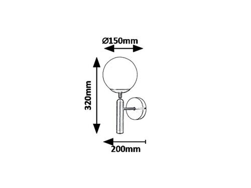 Rabalux Zidne lampe Divina 5351