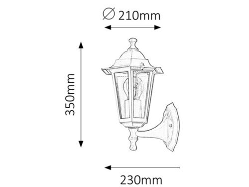Rabalux Spoljna zidna rasveta Velence 8203