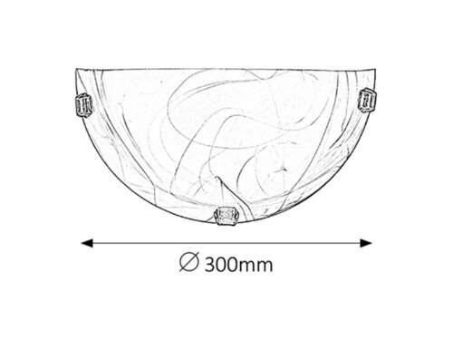 Rabalux Zidne lampe Alabastro 3053