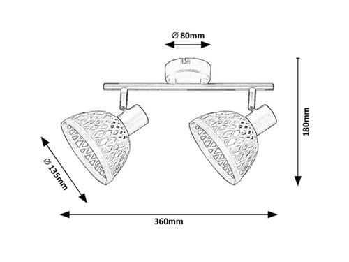 Rabalux Spot rasveta Rattan 3134