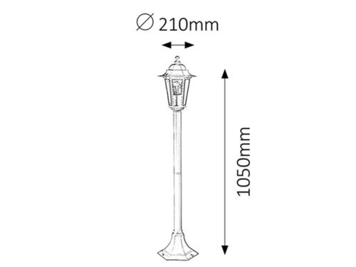 Rabalux Spoljna podna rasveta Velence 8209