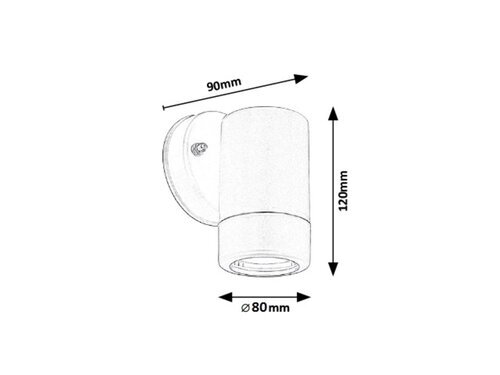 Rabalux Spoljna zidna rasveta Medina 8832