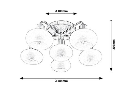 Rabalux Plafonjere Sorina 3918