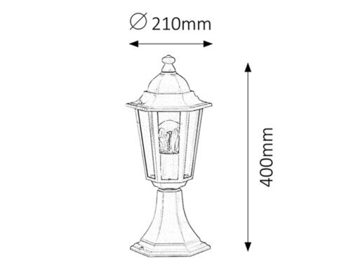 Rabalux Spoljna podna rasveta Velence 8205