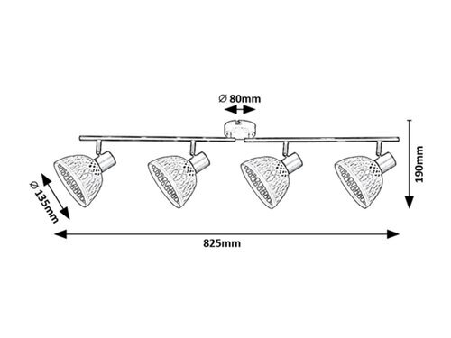 Rabalux Spot rasveta Rattan 3136