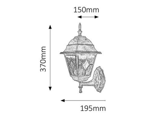 Rabalux Spoljna zidna rasveta Monaco 8182